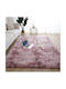 To megalo pazari Non-Slip Rug Rectangular Furry Lilac 80x140cm