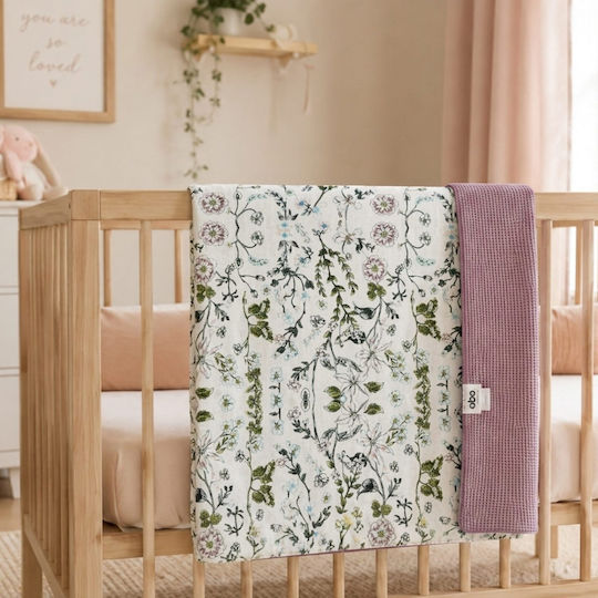 abo Babydecken Wickeltücher für Kinderzimmer Flower Garden 80x80cm