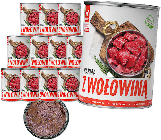TufTuf TufTuf Nasses Hundefutter in Dose mit Rindfleisch 12x400gr
