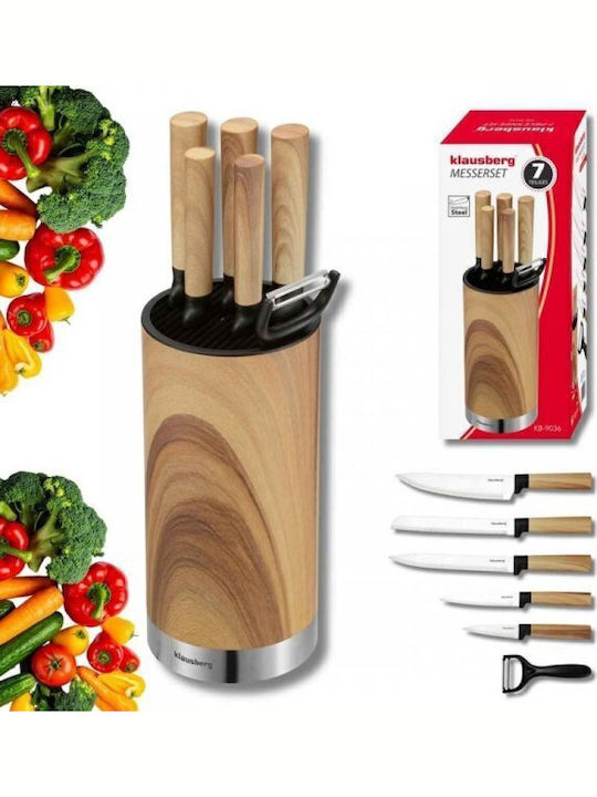Klausberg Set Knives with Base Made of Stainless Steel 6 Pieces