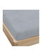 KZ Σεντόνι Ημίδιπλο με Λάστιχο 120x200εκ. Gray