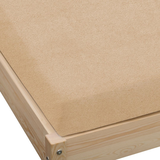 KZ Σεντόνι Ημίδιπλο με Λάστιχο 120x200εκ. Beige