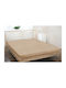 KZ King Size Bettlaken mit Gummibettlaken 200x220cm Cappuccino
