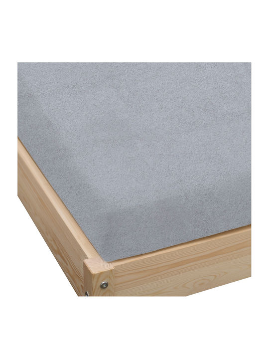 KZ King Size Bettlaken mit Gummibettlaken 200x220cm Grau
