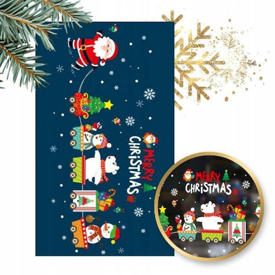 Ecarla Christmas Colorful Window Stickers 2 Sheets 30x45cm Nkd25