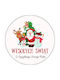 Christmas Stickers Candle No 8 4 Pieces