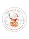 Christmas Stickers Candle No 10 4 Pieces
