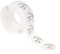 Thank You Stickers Labels On A Roll X500