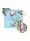 Ecarla Weihnachtsaufkleber Bunte Fensteraufkleber 6 Stücke 25x35cm Nkd11