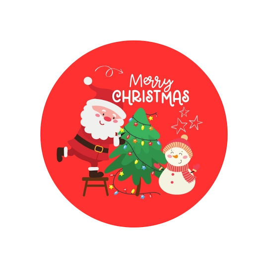 Christmas Stickers Candle No 2 20 Pieces