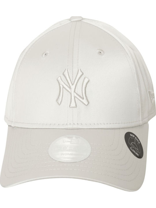 New Era New York Yankees Mlb Satin Bow Back Grey 9forty Adjustable Cap Γυναικείο Καπέλο Γκρι