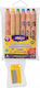 Strigo Jumbo Wooden Crayons 6 Pcs Case Ssc113