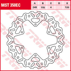 TRW Zf Rückseite Motorrad Bremsscheibe Yamaha Yz Wrf 125 250 426 450 02-17