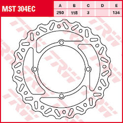 TRW Zf Vorderseite Motorrad Bremsscheibe Suzuki Rmz 250 07-09 Rmz 450 05