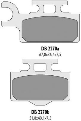 Rear Brake Pads Delta 100 Kl All Models 03 15 65 Kx All Models