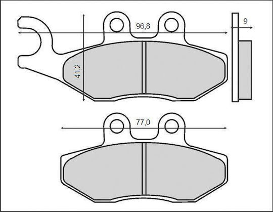 Brenta Brake Pads Kh353 Organic Aprilia Piaggio Vespa Derbi Front