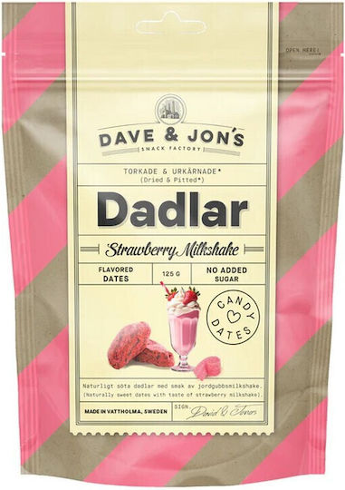 Dave & Jon's Dates Strawberry Milkshake 125g