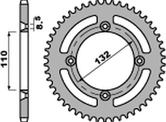 Pbr Rear Sprocket Jtr895 46 Ktm Sx 85 Sx 105 Steel Durable Strong