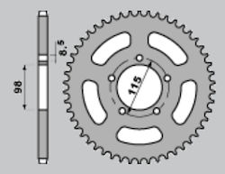 Pbr Rear Sprocket Jtr894 46 Ktm Sx 60 65 Steel Durable Strong