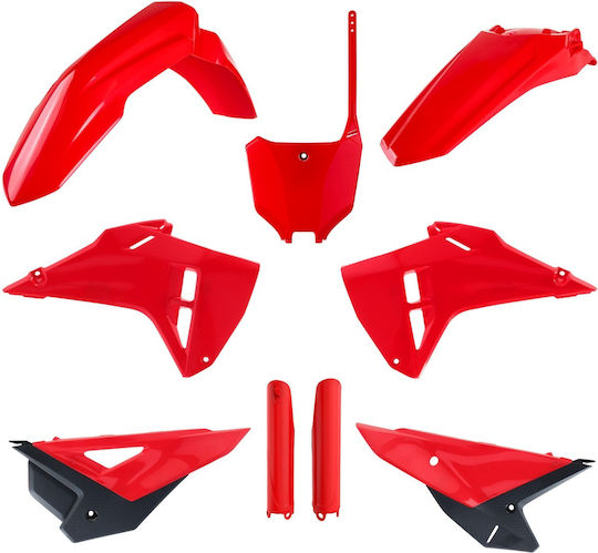 Polisport Plastic Kit Set Crf 250r 450r 21 22 24 Red Durable
