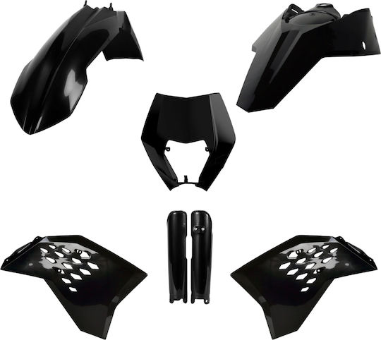 Polisport Bausatz aus Kunststoffen Ktm Exc 08 11 Schwarz Langlebig