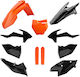 Polisport Kit Complet De Piese De Motocicletă Din Plastic Ktm Sx Sxf 16 18 Portocalii Durabile