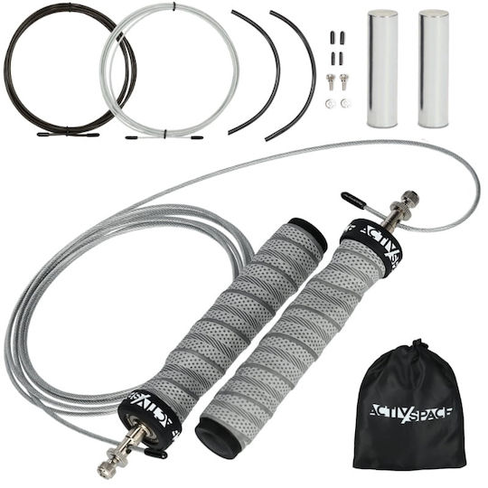 Adjustable Boxing Jump Rope Bearings Weights Gray S02