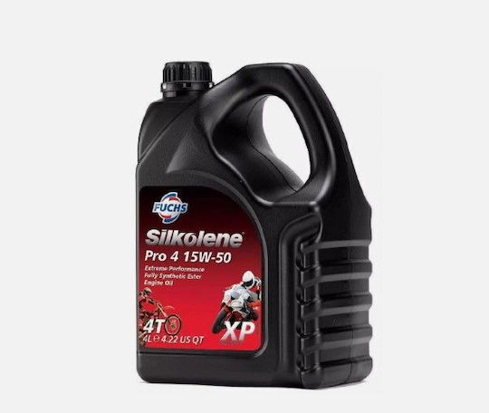 Ulei Motor Silkolene Fuchs 100% Sintetic Ester Pro 4 Xp 15w50 4l