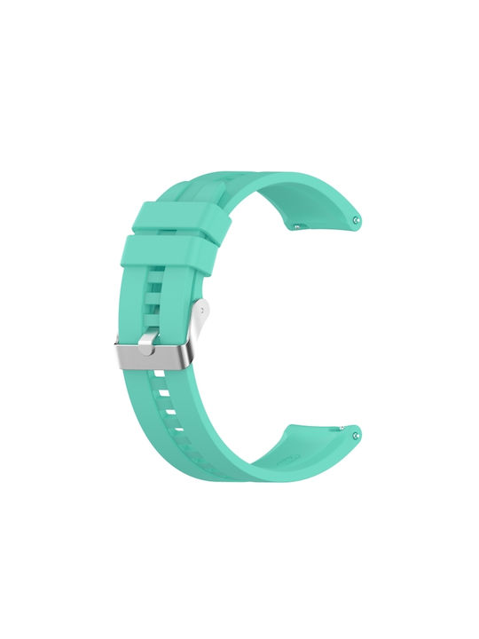 Silicone Strap Silver Clasp OnePlus Watch 2R 47mm/OnePlus Watch 2 47mm Baby Blue