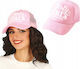 Pink Cap White Party Girls Print Bachelorette Party Ball