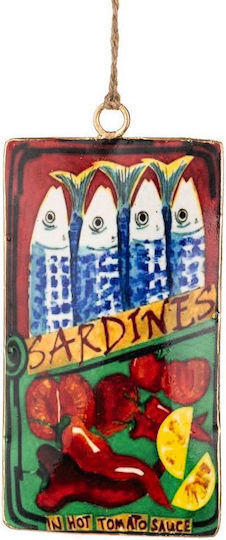 Synchronia Hanging Handmade Multicolour Wall Decor Made of Metal 4.5x2x8cm