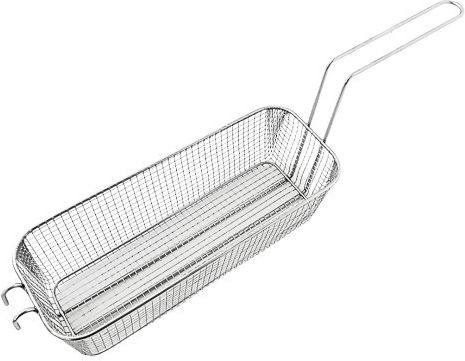 Frittierkorb Für Professionelle Fritteuse Quadratisch 36,5x14cm Inox