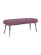 Velvet Purple Dining Bench 110x40x46cm