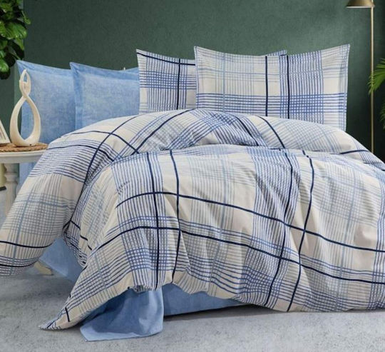 MayHome Set Quilt Single 160x240cm Polycotton Geometric
