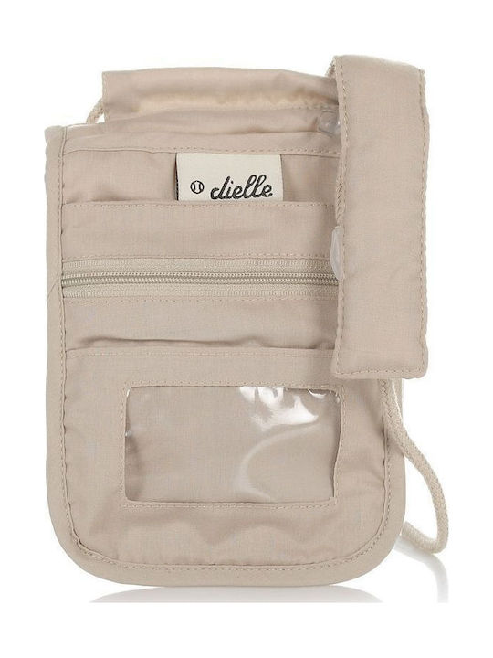 Neck Security Pouch Inner Clothes Dielle Av09 Beige Anti-Theft Protection for Documents & Money Beige