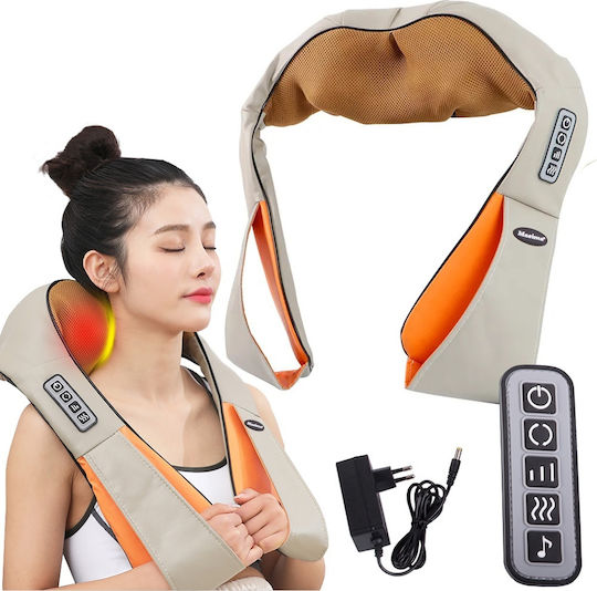 Verk Group Συσκευή Μασάζ Shiatsu για τον Αυχένα, το Κεφάλι, τη Μέση, την Πλάτη & το Σώμα με Λειτουργία Θέρμανσης