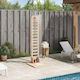 vidaXL Pool Shower 76x223 cm Brown