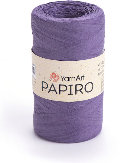 YarnArt Papiro 1324 Lila Strickgarn 100% Raffia Paper 100g 130m