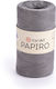 Yarnart Papiro 1321 Grey Knitting Yarn 100% Raf...