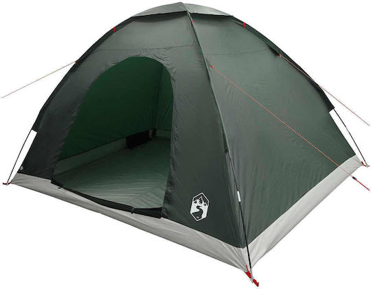 vidaXL Καλοκαιρινή Σκηνή Camping Igloo Πράσινη για 4 Άτομα 275x215x125εκ.