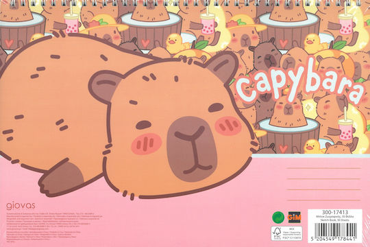 Gim Bloc de Desen A4 30 File Capybara-happy