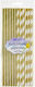 Gold Papier Strohhalme Mix Zwei Muster 6x197mm 24 Stück