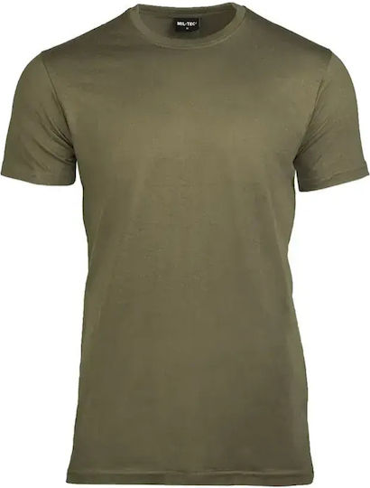 Mil-tec Βαμβακερό Μπλουζάκι Αμερικανικού Στυλ Stonegray-olive Μέγεθος Small