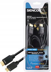Sencor SAV 165-015 Cabluri HDMI HDMI 1.4 HDMI De Sex Masculin - HDMI De Sex Masculin 1.5m Negru