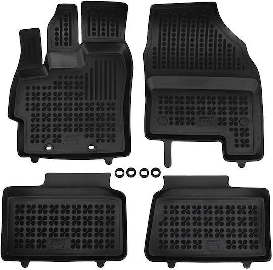 Toyota Aygo X 2025+ Facelift Fire Extinguisher Rubber Black Car Mats Raised Sides Rezaw Plast 4 Pieces