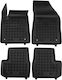 Citroen C3 2024+ Except Electric Black Rubber Car Mats Raised Sides Rezaw Plast 4 Pieces