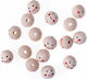 Wooden Beads Smiley Faces 20 Mm 16 Pcs