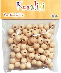 Wooden Beads 10mm Pack 80 Pcs