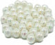 Pearlescent Opalescent Plastic Beads 10mm Pack 80