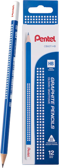 Pentel Hb Cb60t-hb Триъгълен Дървен Молив 12 Бройки Подредба